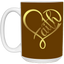 Faith Heart-15oz White Mug