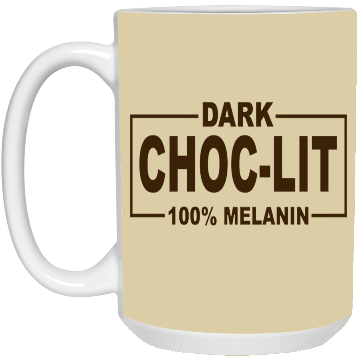 Dark Choc-Lit-15oz White Mug