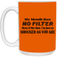 My Mouth Has No Filter-15oz White Mug