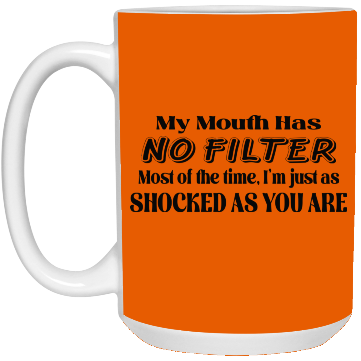 My Mouth Has No Filter-15oz White Mug