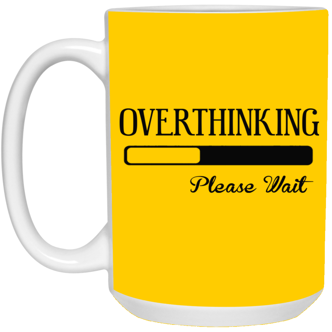 Overthinking-15oz White Mug
