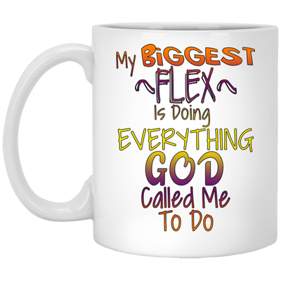 Biggest Flex-11oz White Mug