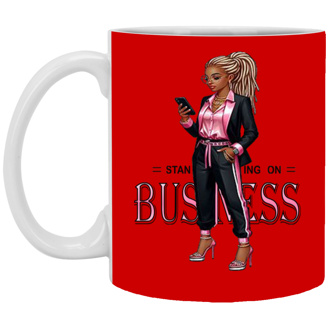 Standing on Business-Dreads-11oz White Mug