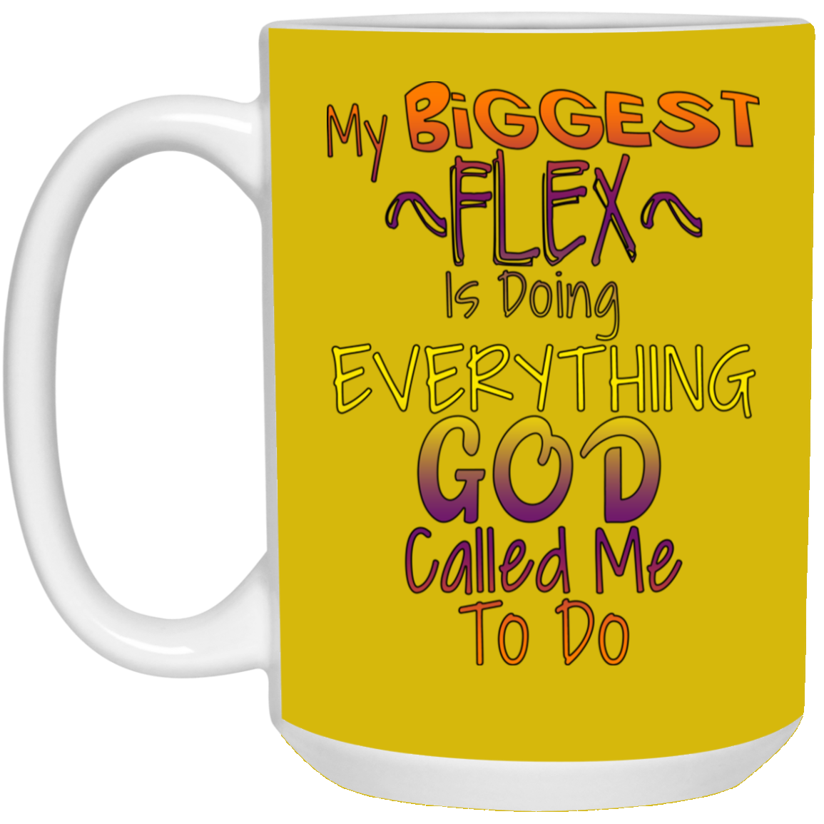 Biggest Flex-15oz White Mug