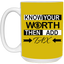 Know Your Worth-15oz White Mug