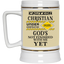 Christian Under Construction-Beer Stein 22oz.