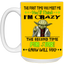 Crazy Yoda-15oz White Mug