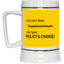 Change-Beer Stein 22oz.