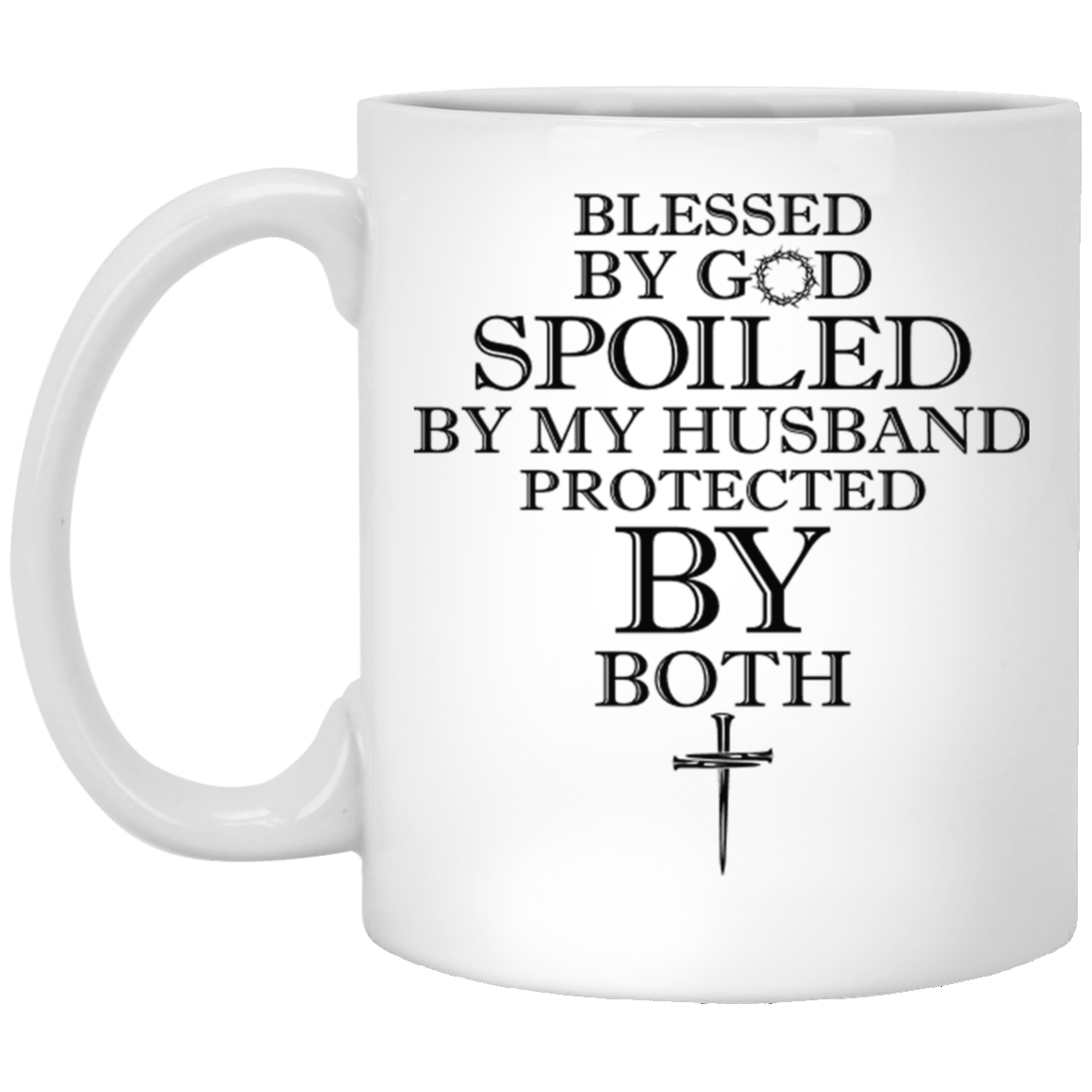 Blessed by God-11oz White Mug