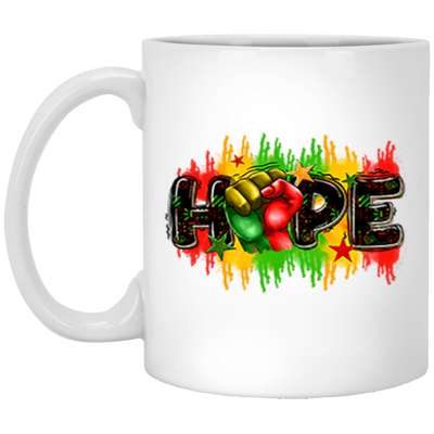 Hope Fist-11oz White Mug