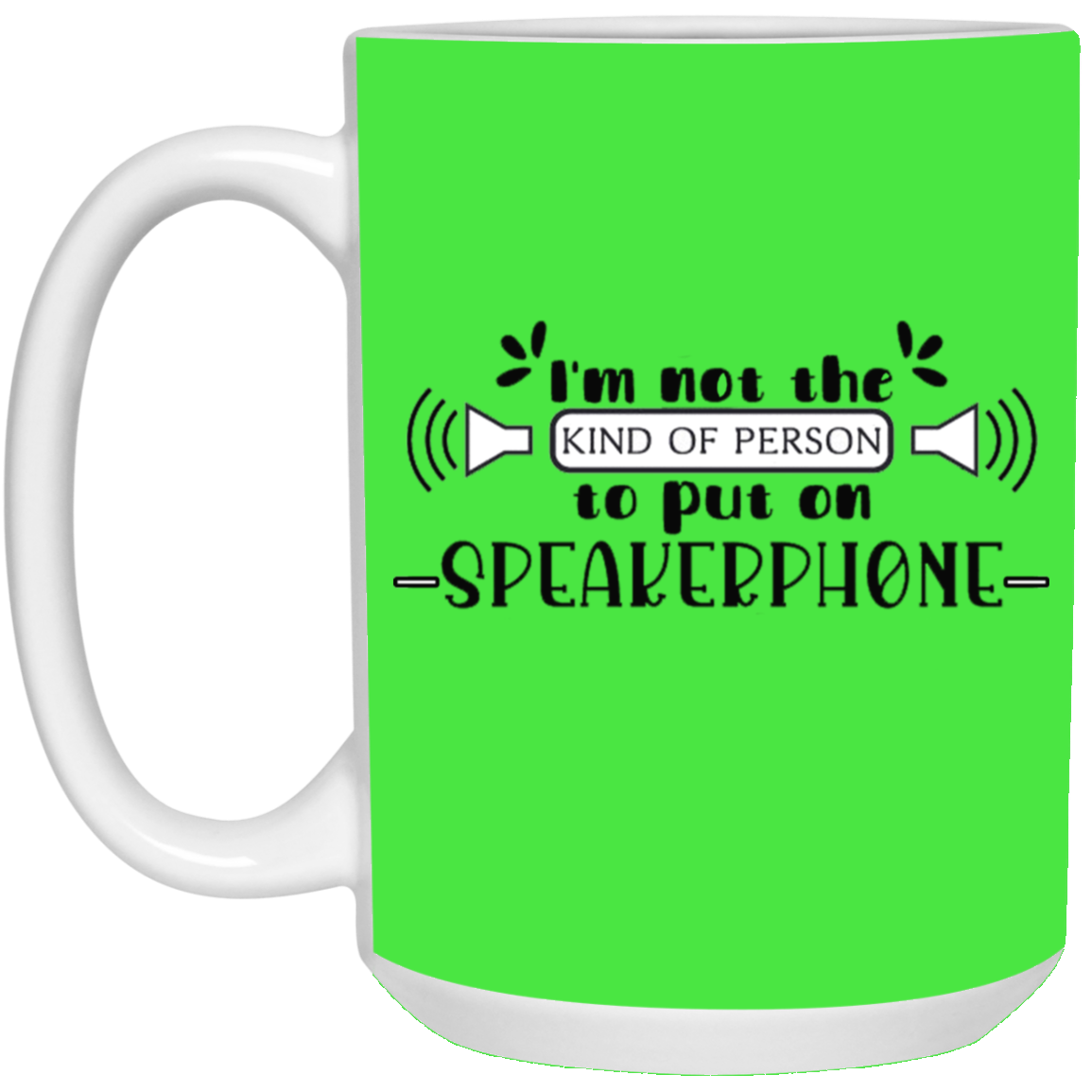 Speakerphone-15oz White Mug