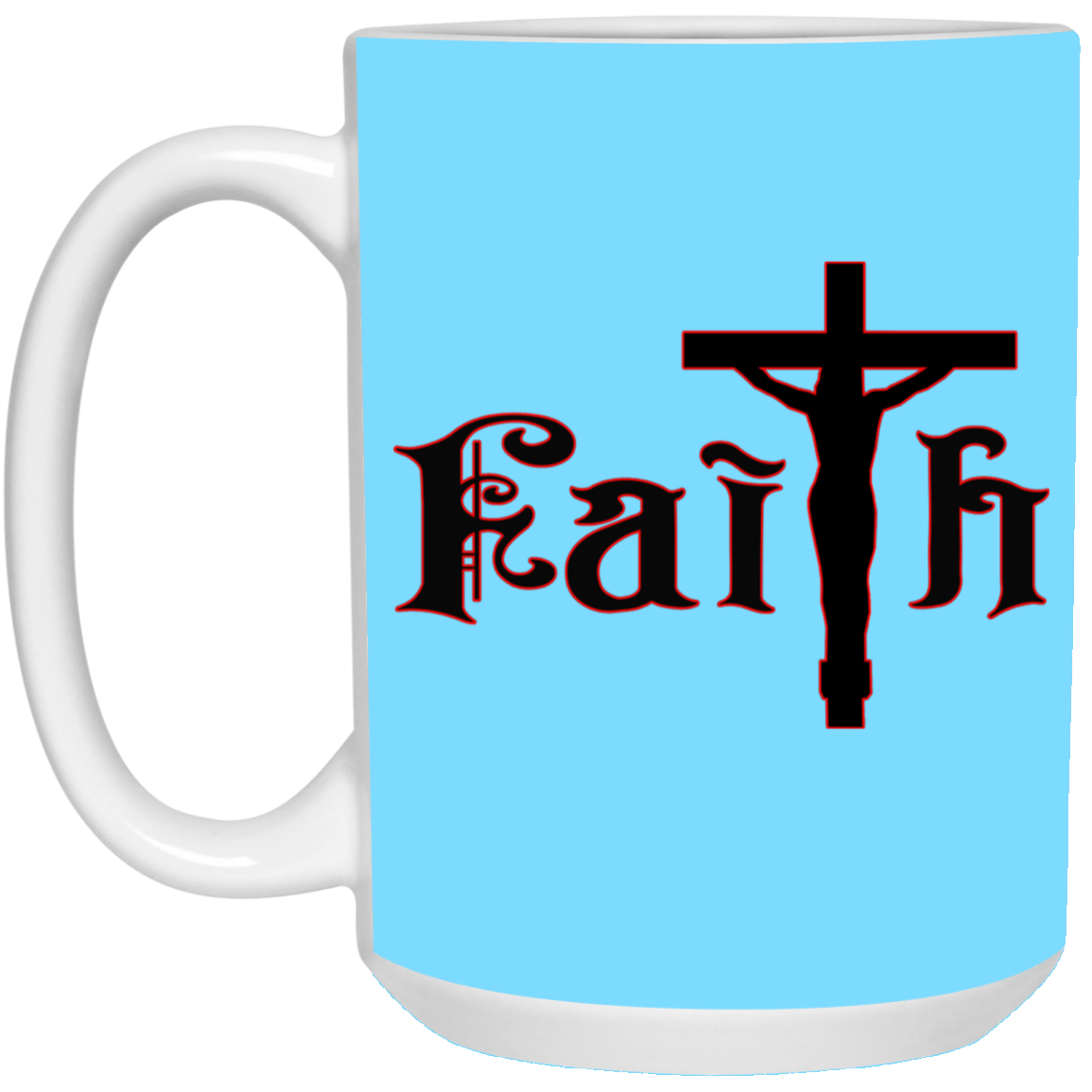 Faith-15oz White Mug
