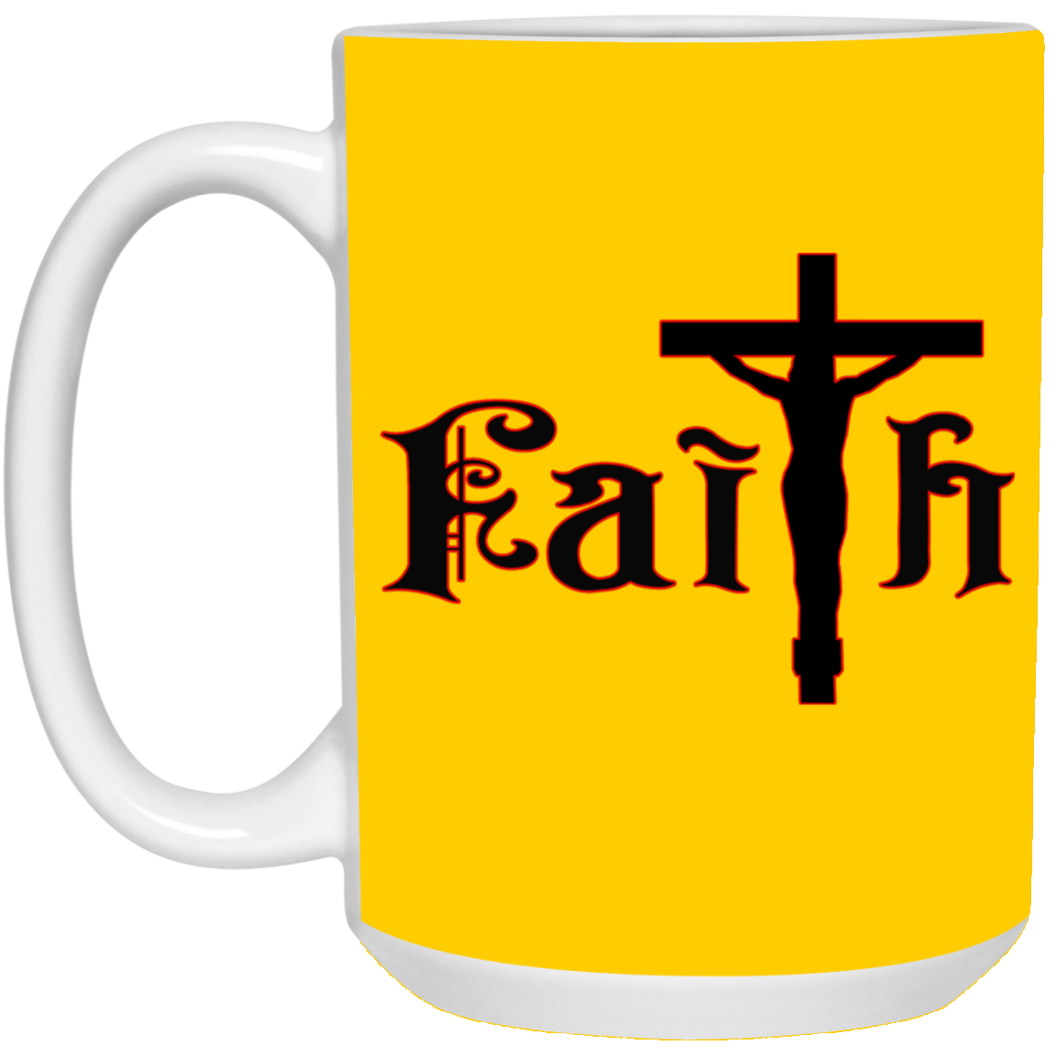 Faith-15oz White Mug