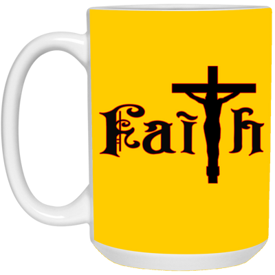 Faith-15oz White Mug