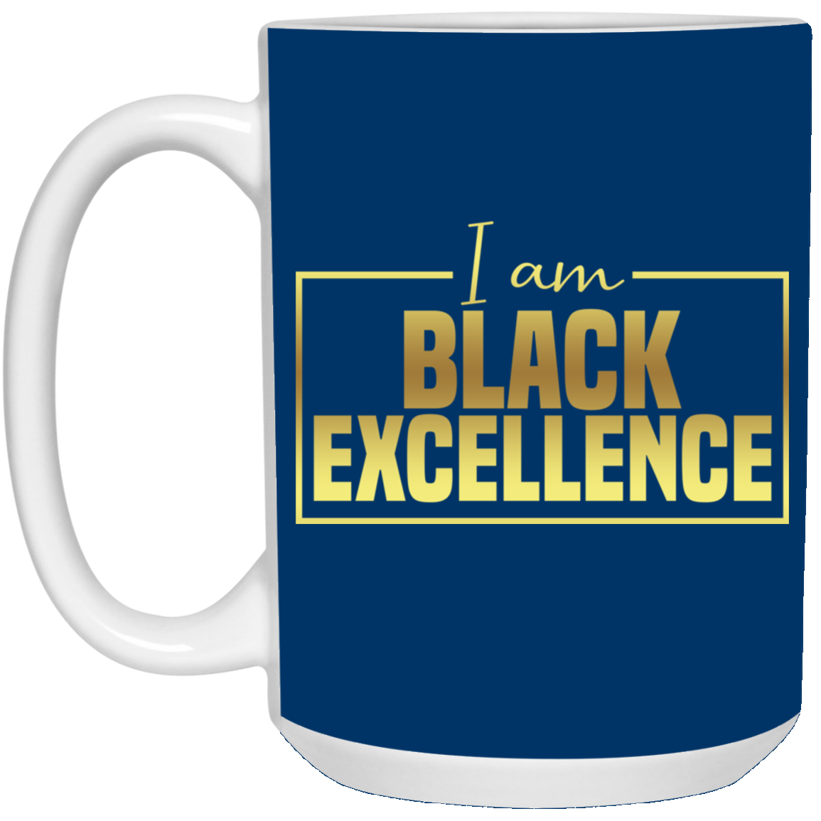 Black Excellence-15oz White Mug