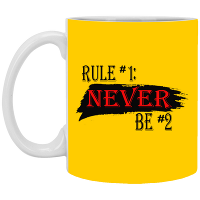 Never #2-11oz White Mug