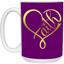 Faith Heart-15oz White Mug