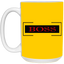 Boss-15oz White Mug