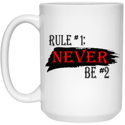 Never #2-15oz White Mug