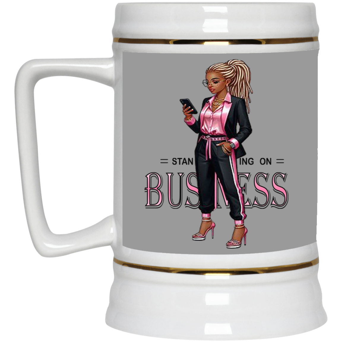 Standing on Business-Dreads-Beer Stein 22oz.