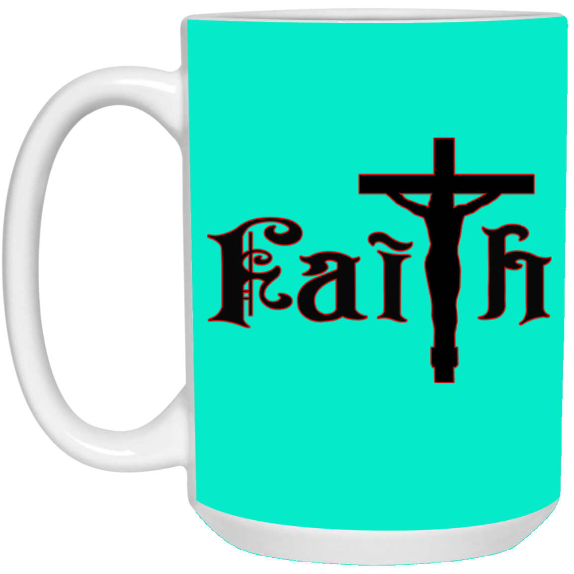 Faith-15oz White Mug