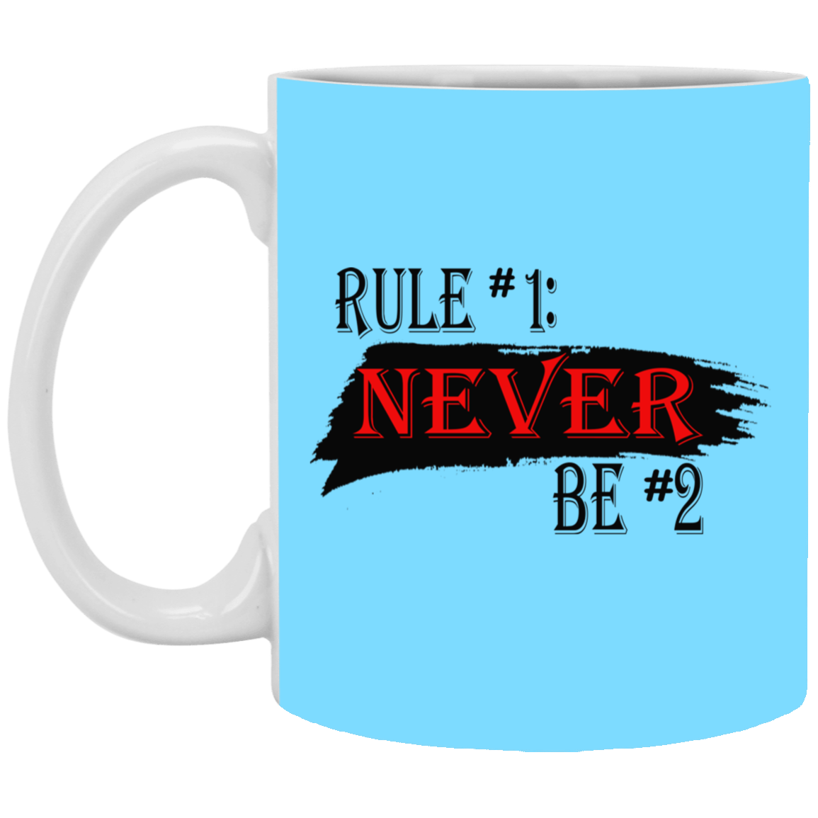 Never #2-11oz White Mug