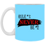 Never #2-11oz White Mug