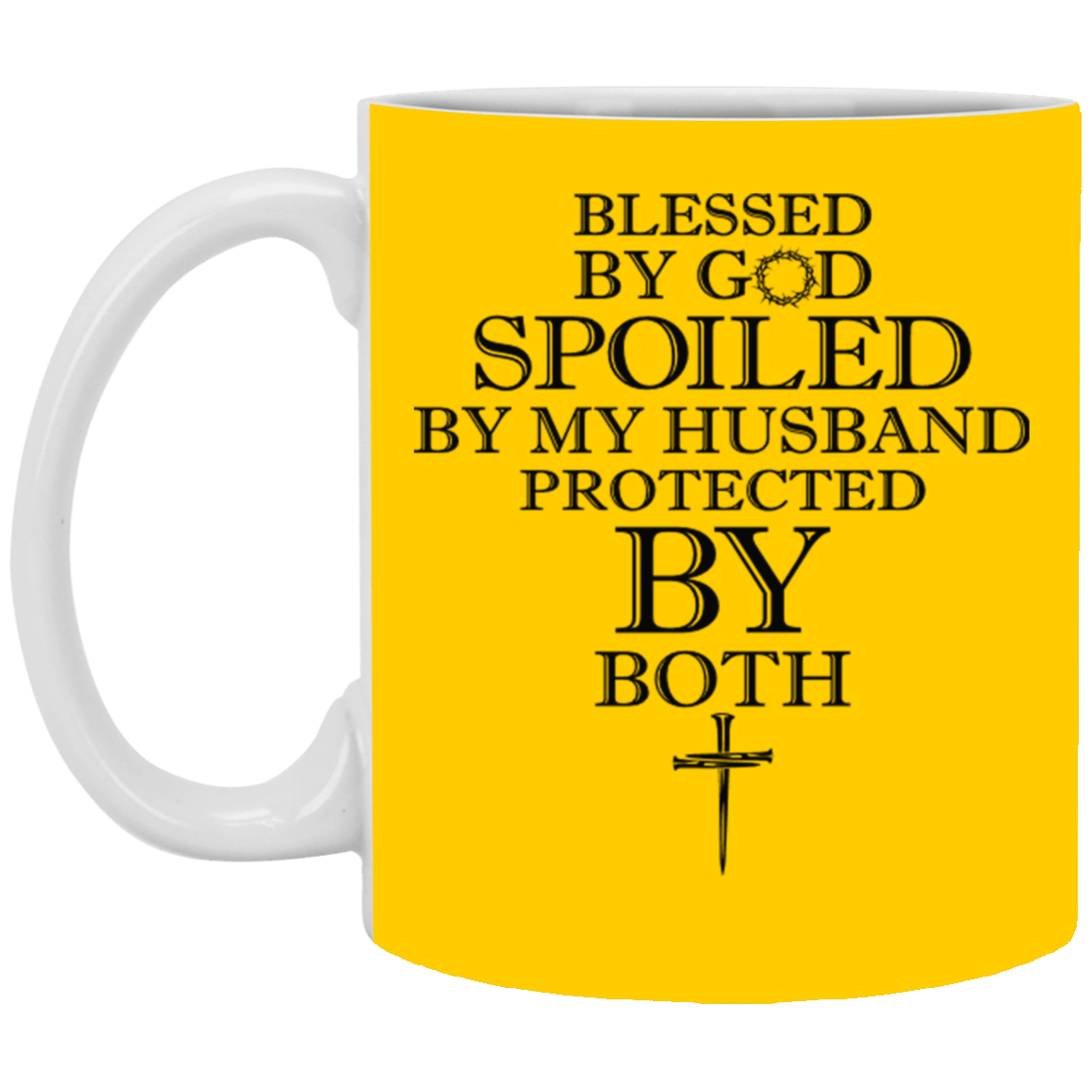 Blessed by God-11oz White Mug