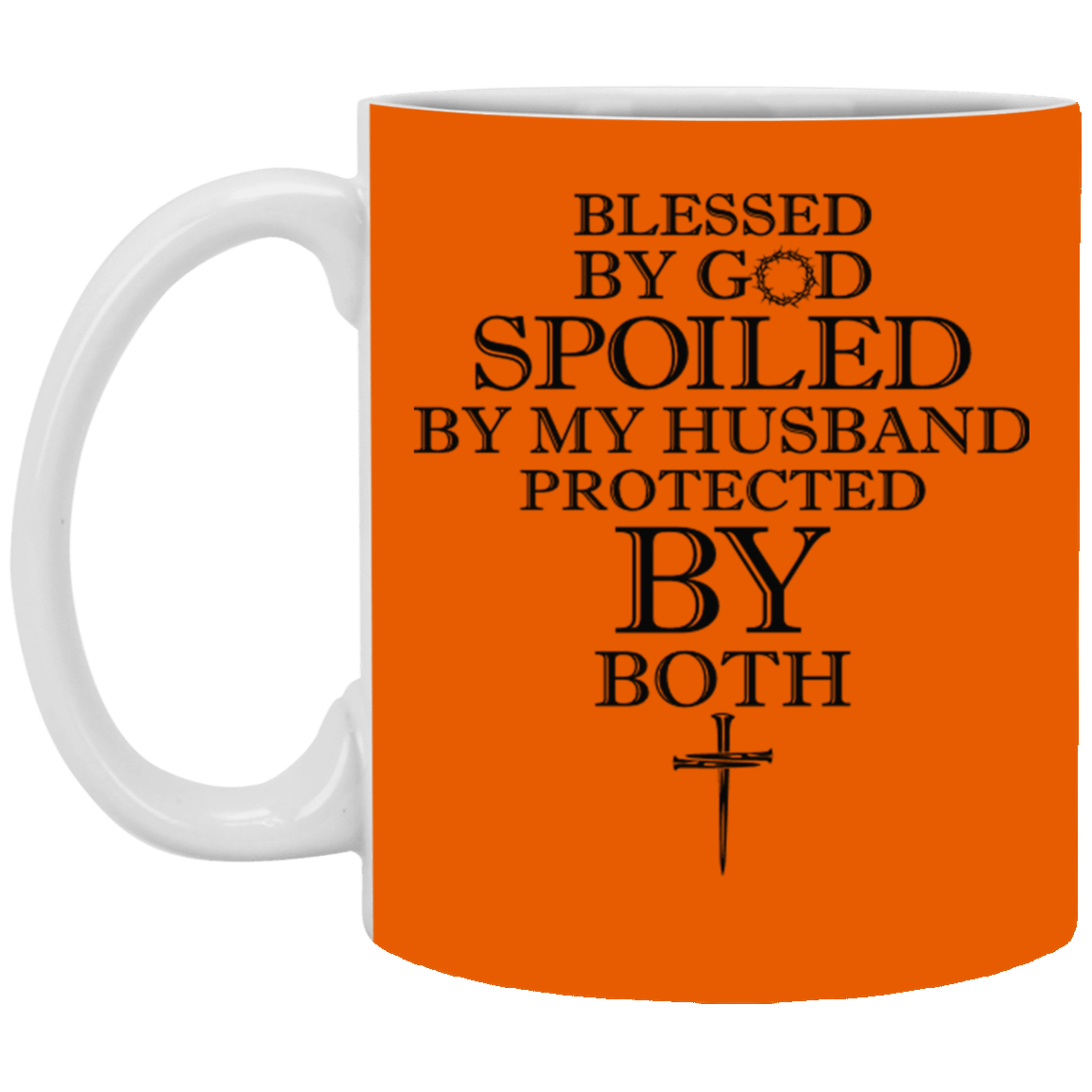Blessed by God-11oz White Mug