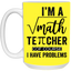 Math Teacher-Repeat-15oz White Mug