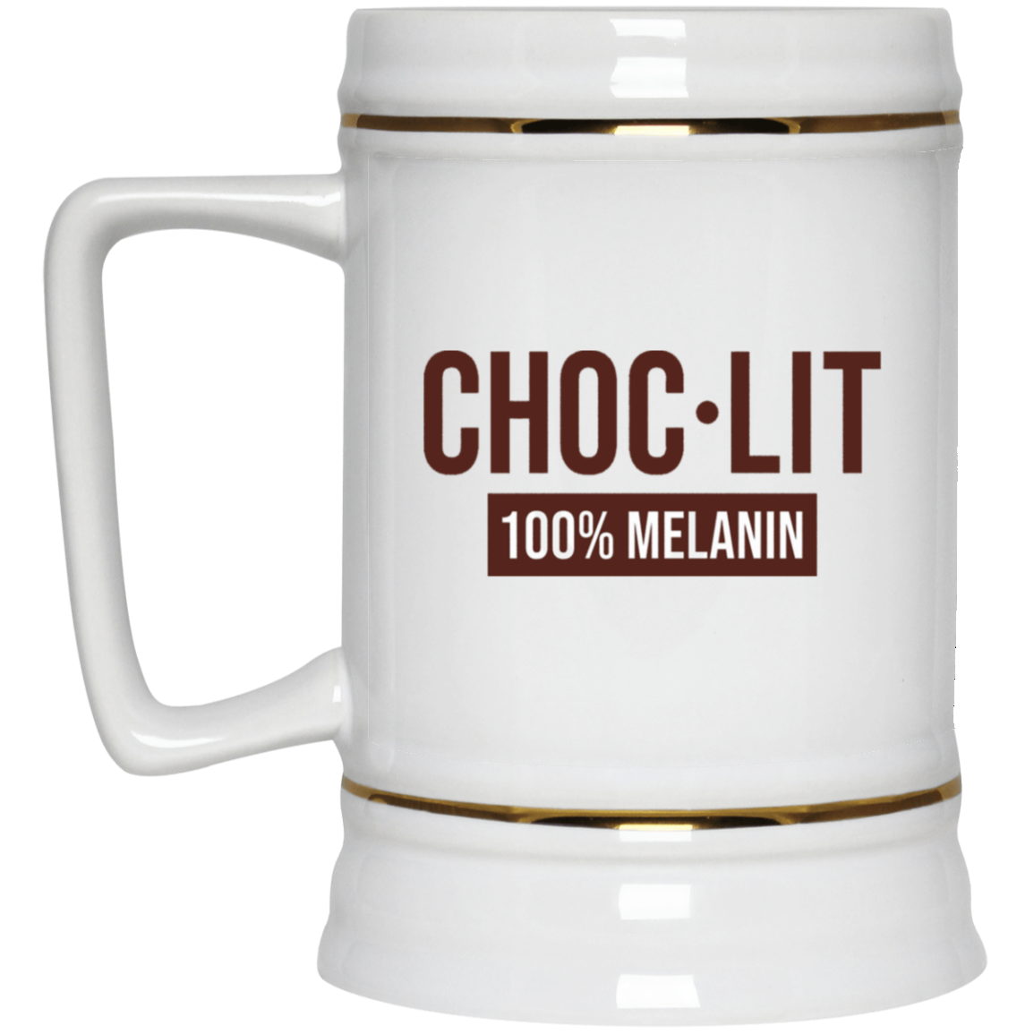 Choc-Lit-Beer Stein 22oz.