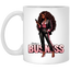 Standing on Business-Black Woman-11oz White Mug