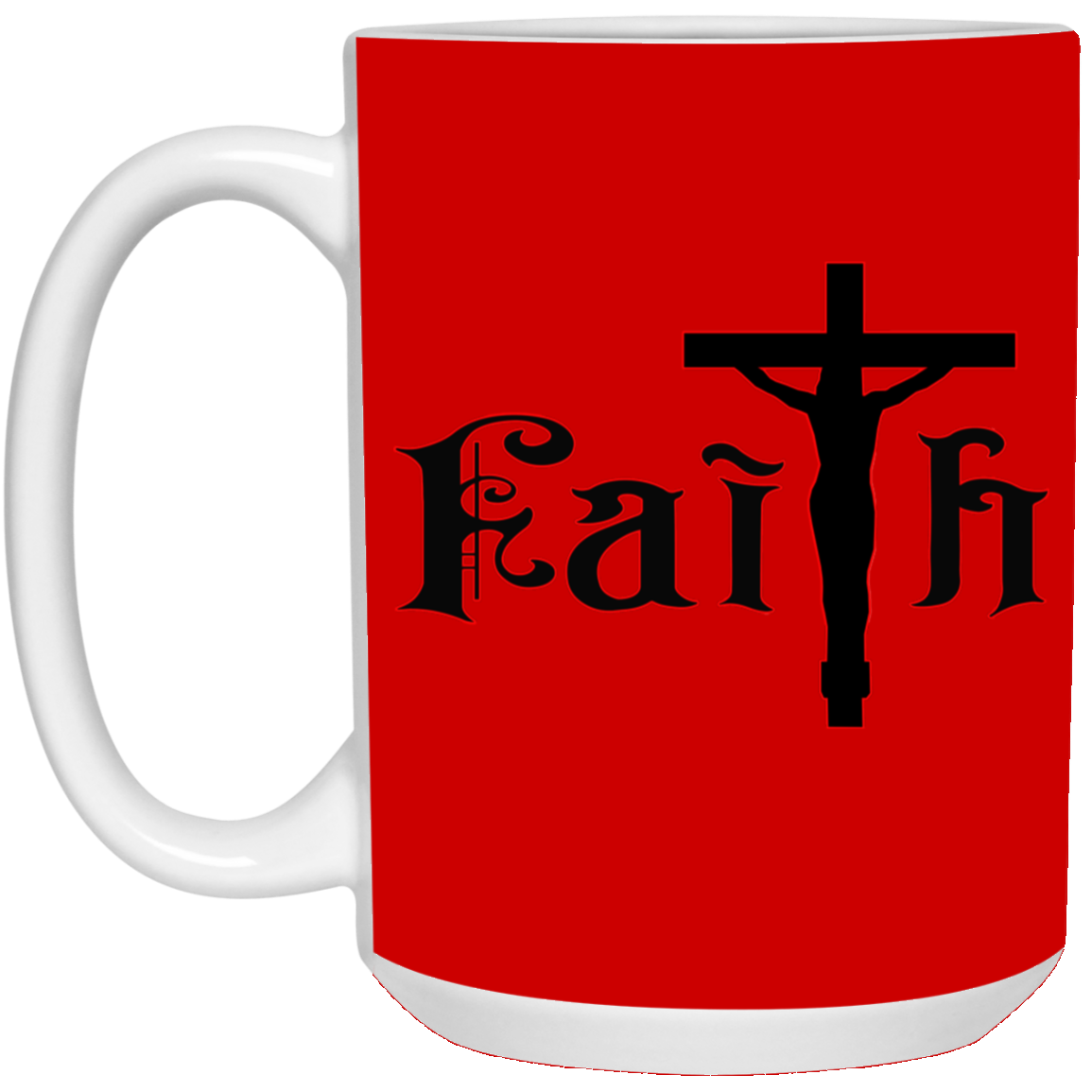 Faith-15oz White Mug