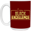 Black Excellence-15oz White Mug