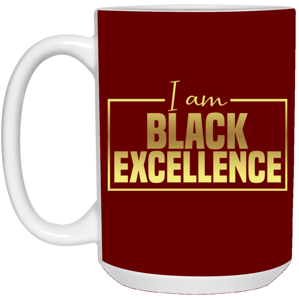 Black Excellence-15oz White Mug