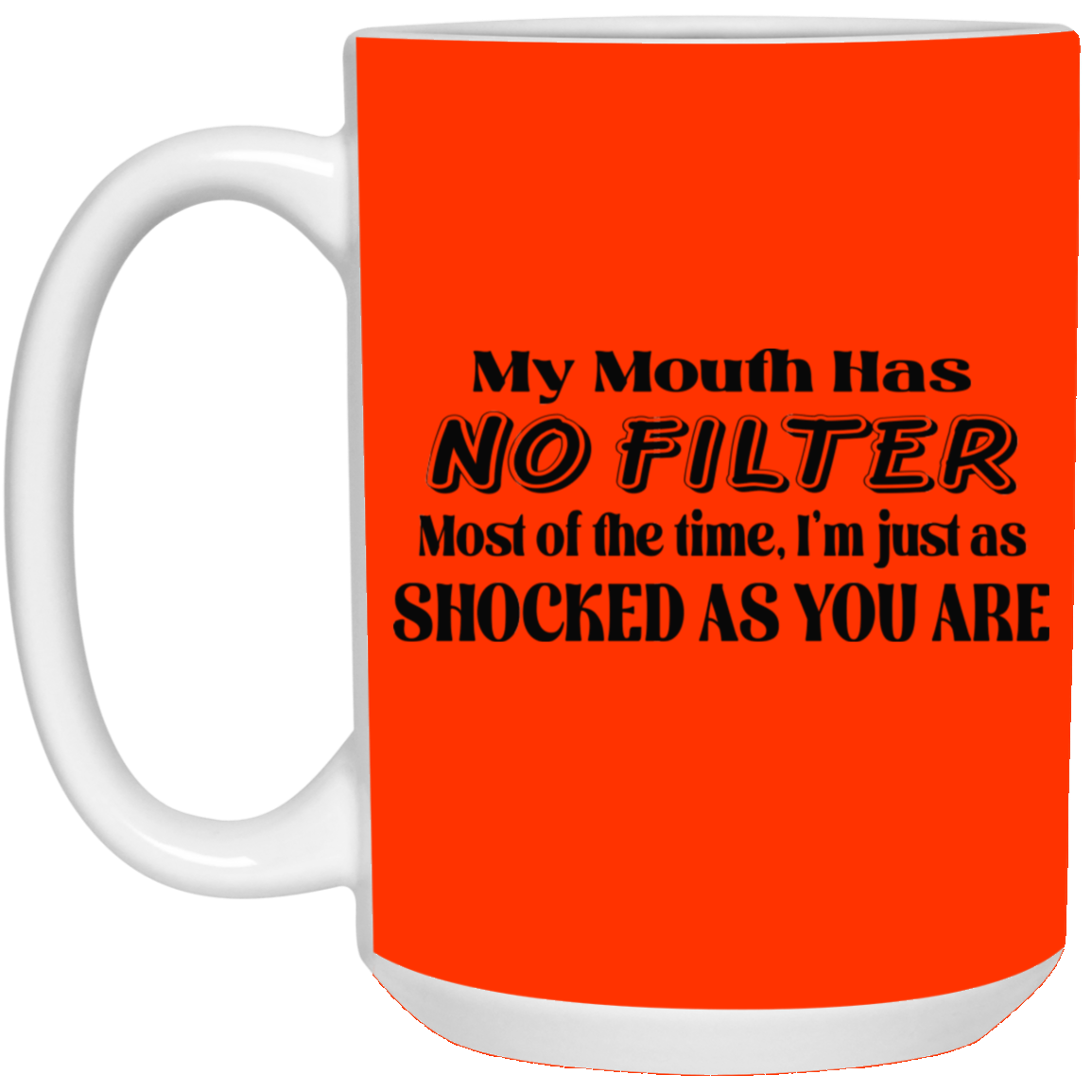 My Mouth Has No Filter-15oz White Mug