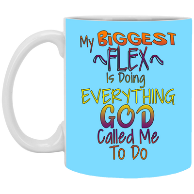 Biggest Flex-11oz White Mug