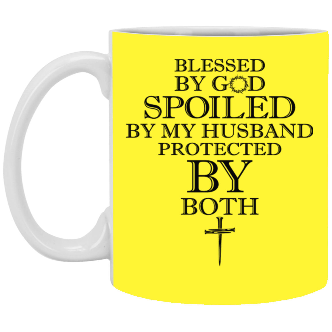 Blessed by God-11oz White Mug