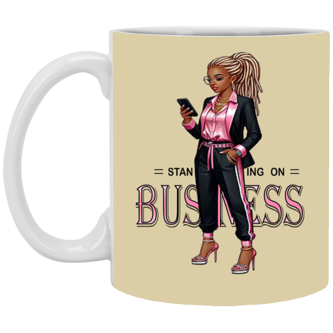 Standing on Business-Dreads-11oz White Mug