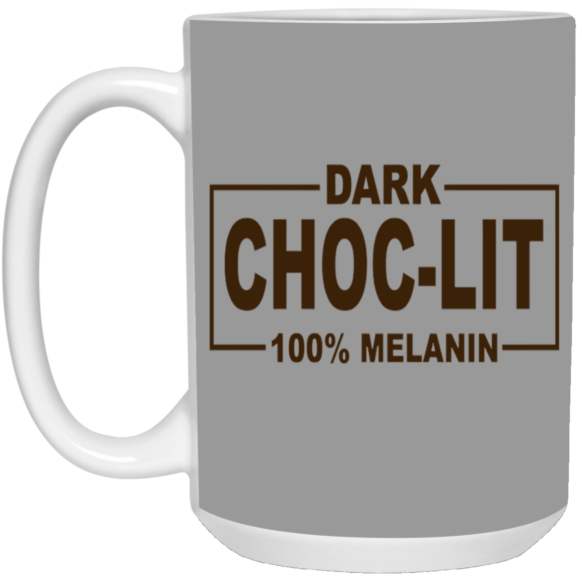 Dark Choc-Lit-15oz White Mug