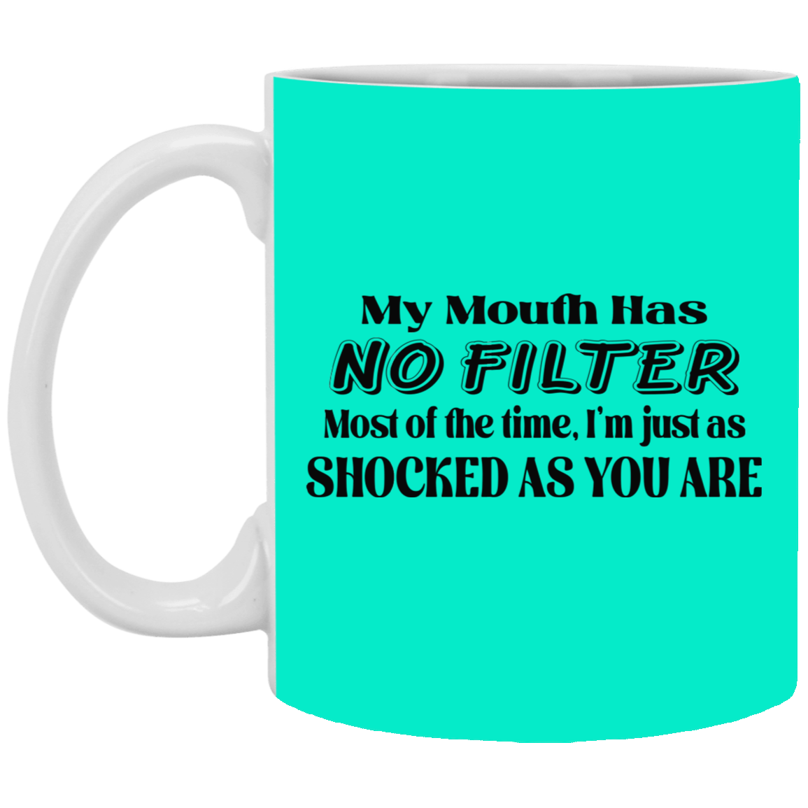 My Mouth Has No Filter-11oz White Mug
