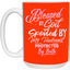 Blessed & Spoiled Gradient-15oz White Mug