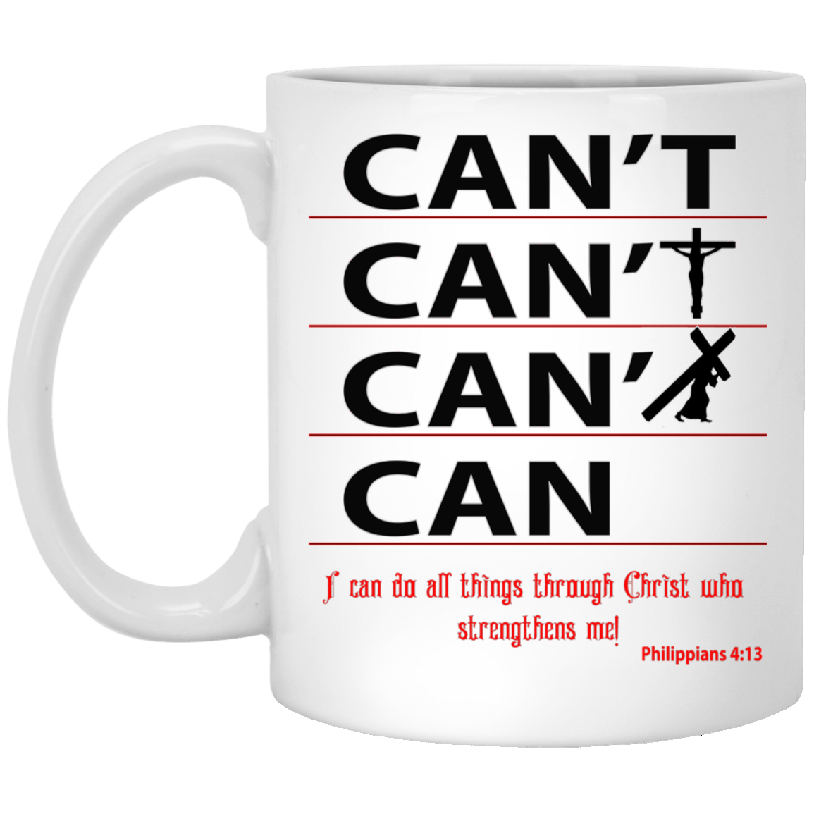 Through Christ-11oz White Mug