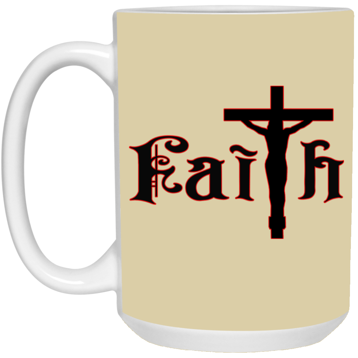 Faith-15oz White Mug