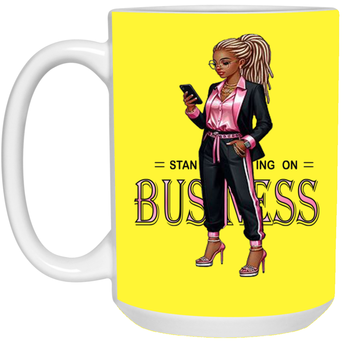 Standing on Business-Dreads-15oz White Mug