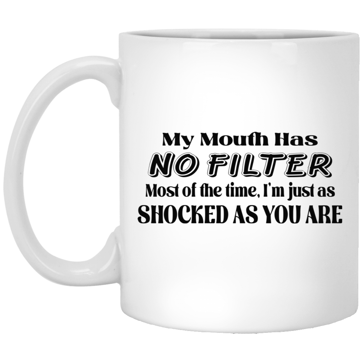 My Mouth Has No Filter-11oz White Mug