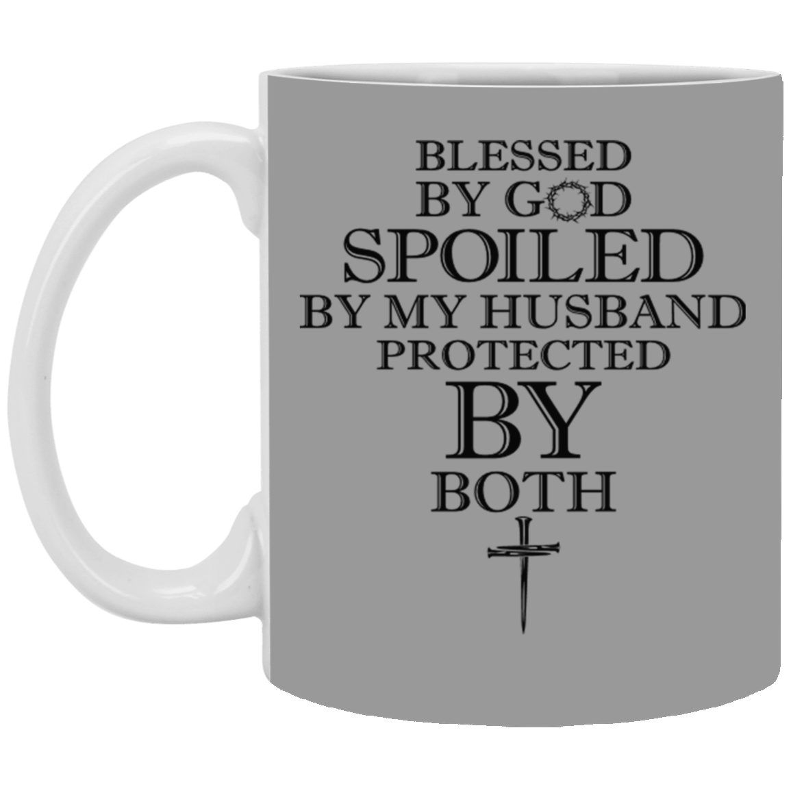 Blessed by God-11oz White Mug