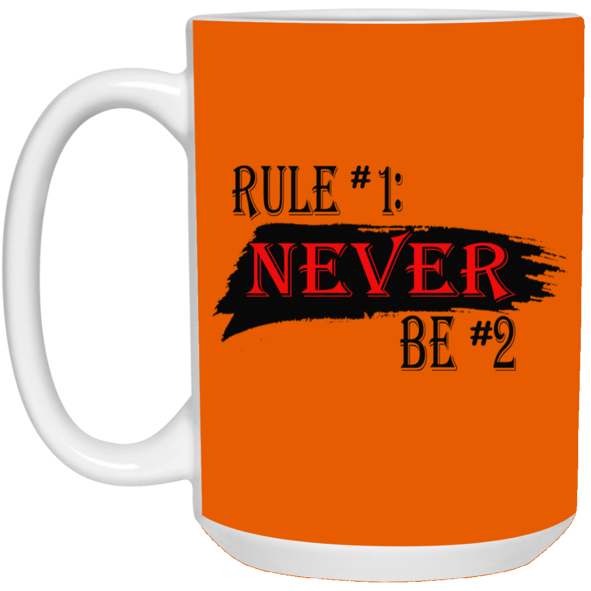 Never #2-15oz White Mug