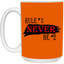 Never #2-15oz White Mug
