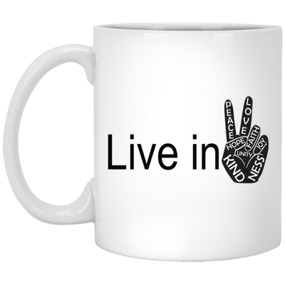 Hand Peace-11oz White Mug